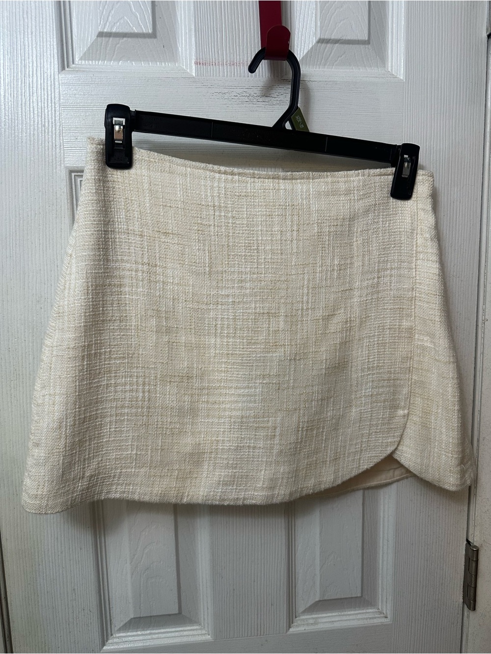 Abercrombie & Fitch Cream Tweed Mini Skirt Skort